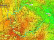 Карта на Чуанди Динг с маршрута - Chuandi Ding map with the trek
