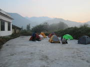 Село Синдонг, на сутринта - Xindong village in the morning