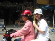 Yangxi- LiJuan and YingYing on motorcycle-01