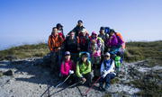 На връх Чуанди Динг, сутринта, цялата група - At Chuandi Ding peak, morning, the whole team