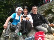 По потока Луокън, обяд, Цинфън Лънюе, Ян Гуо и аз - On Luokeng stream, lunch time, Qingfeng Lengyue, Yang Guo and me