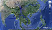 Three river zone- Yangtze (Changjiang), Mekong and Salween
