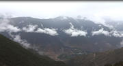 Deqen-Feilai monastery (altitude 3450 m); 20.08.2015; view to Meili mountain