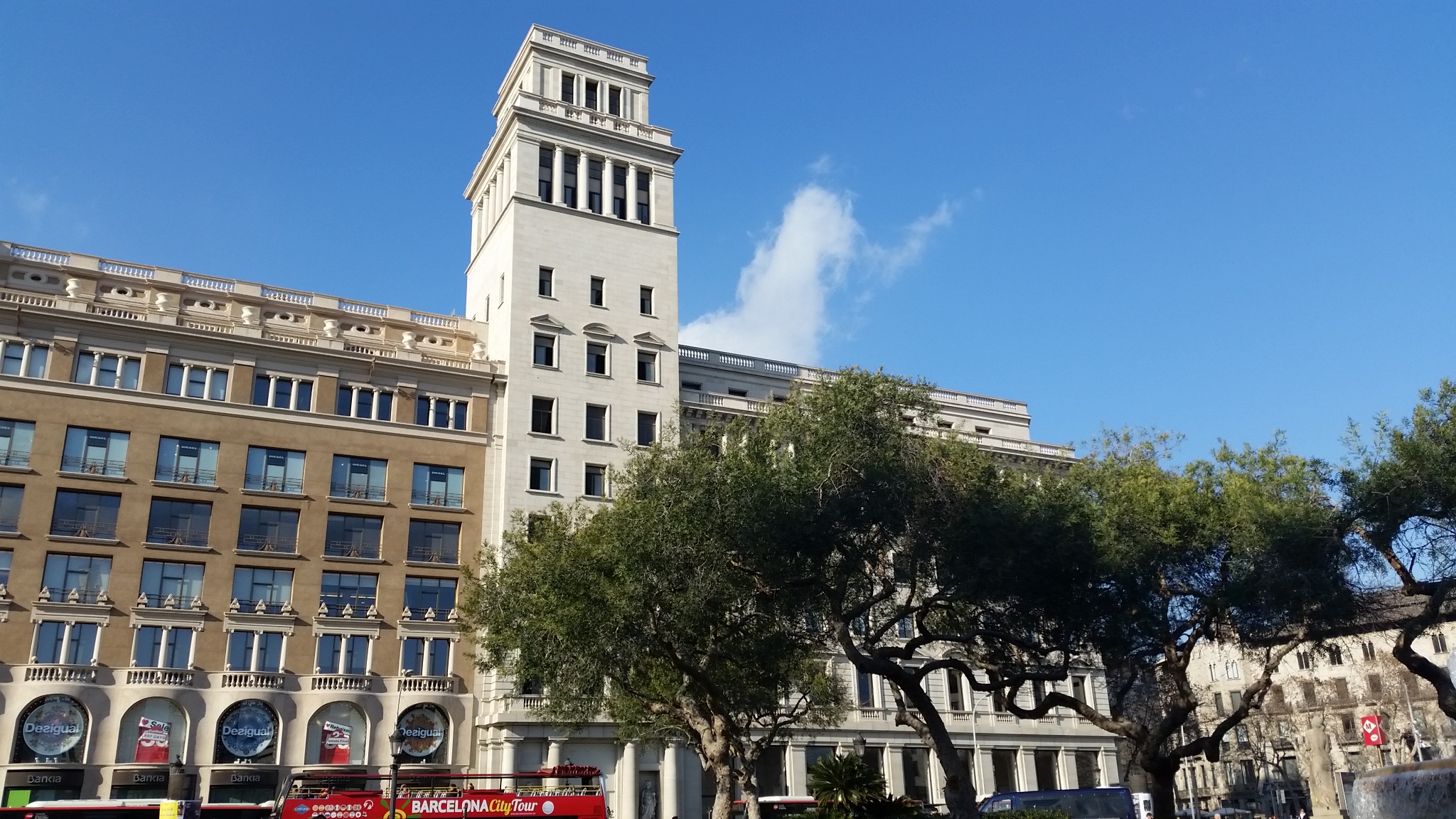 La plaça catalunya