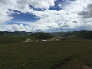 По пътя от Kangding (康定，དར་མདོ་གྲོང་ཁྱེར།) до Tagong (塔公，ལྷ་སྒང་), в началото на Тибетското плато, на около 3900 м височина