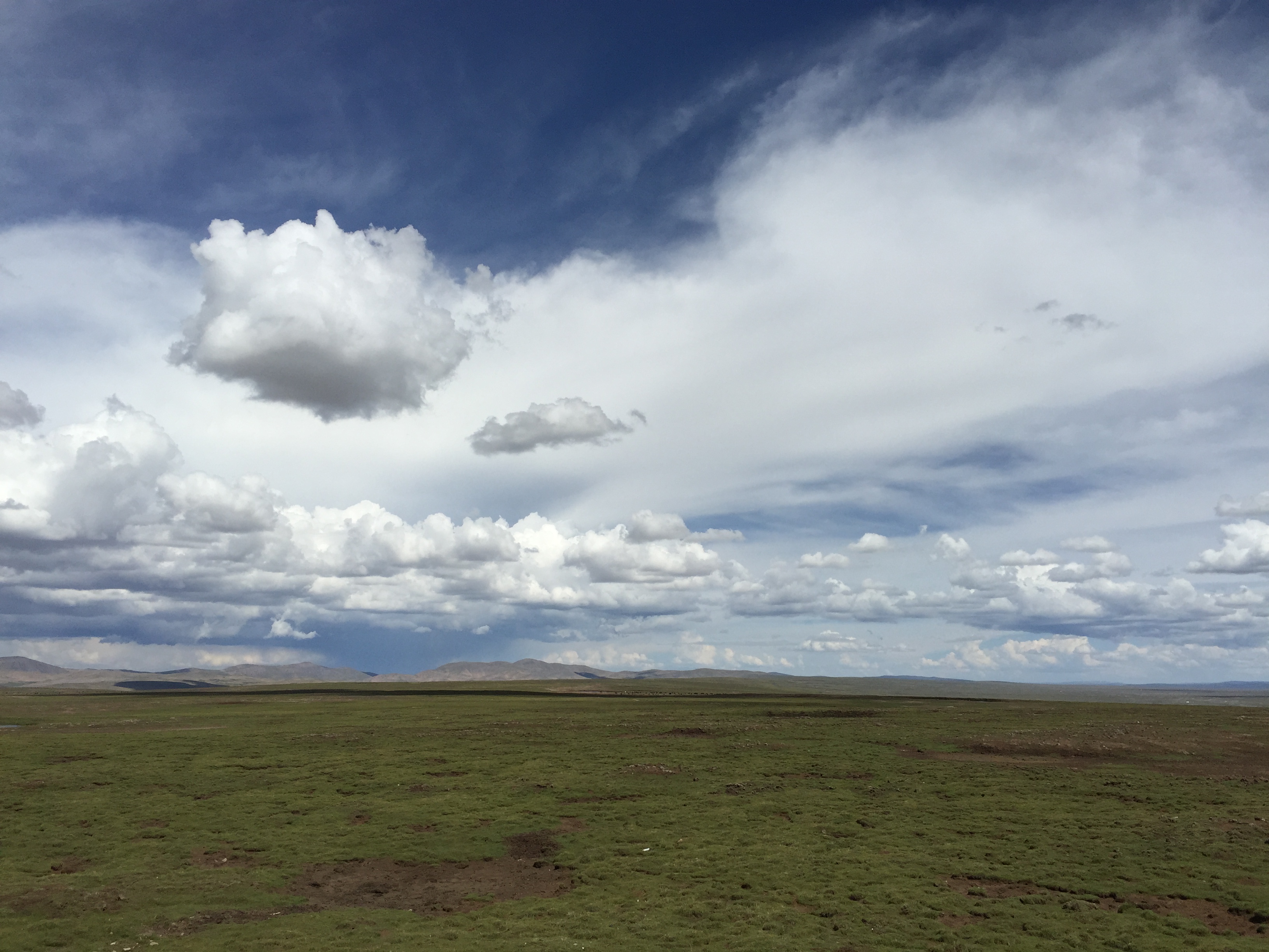 По пътя от Yushu (玉树，ཡུལ་ཤུལ་གྲོང་ཁྱེར།) до Madoi (玛多，རྨ་སྟོད་རྫོང), през високите степи, на 4550 м височина