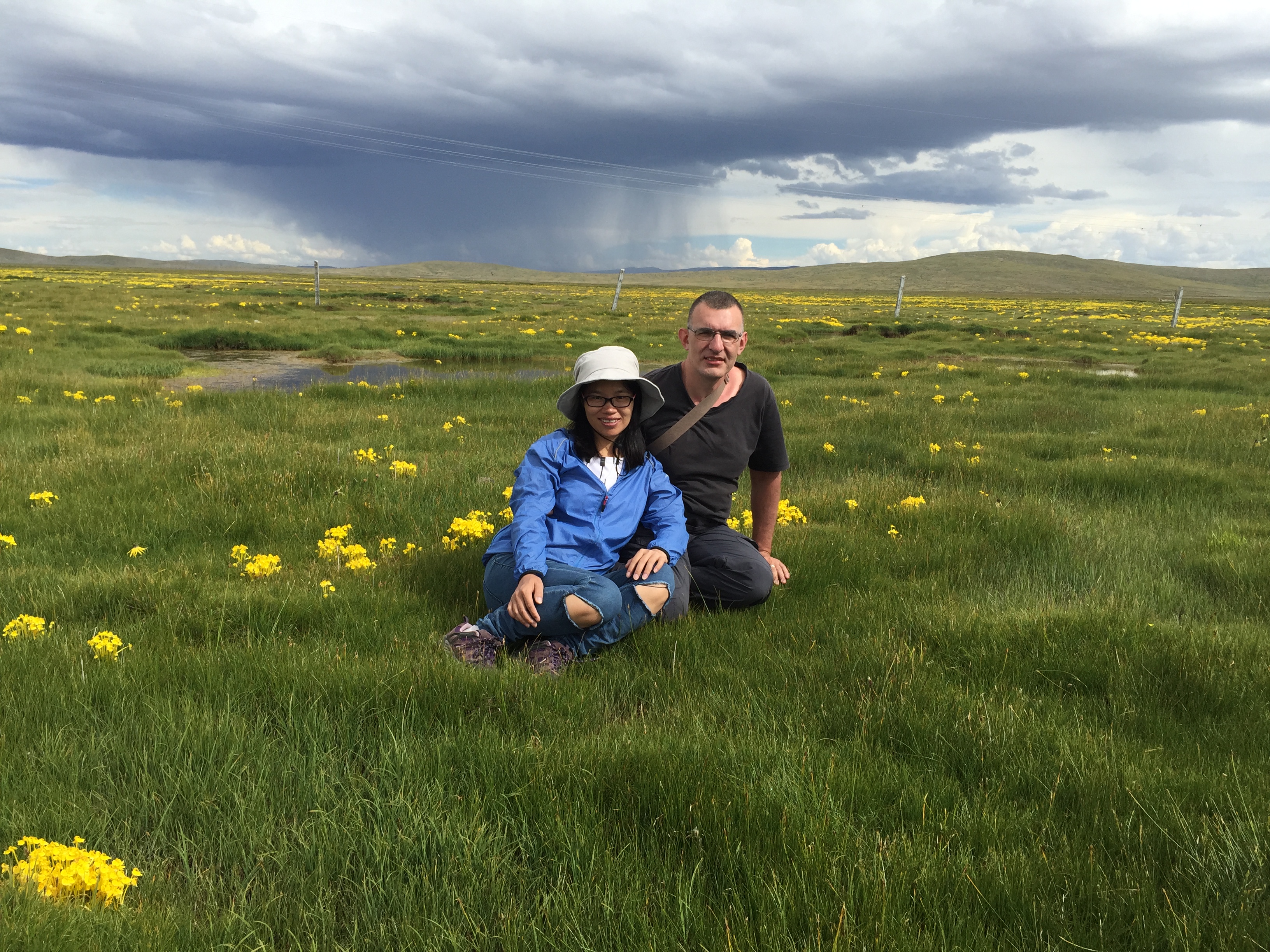 По пътя от Yushu (玉树，ཡུལ་ཤུལ་གྲོང་ཁྱེར།) до Madoi (玛多，རྨ་སྟོད་རྫོང), на 4450 м височина