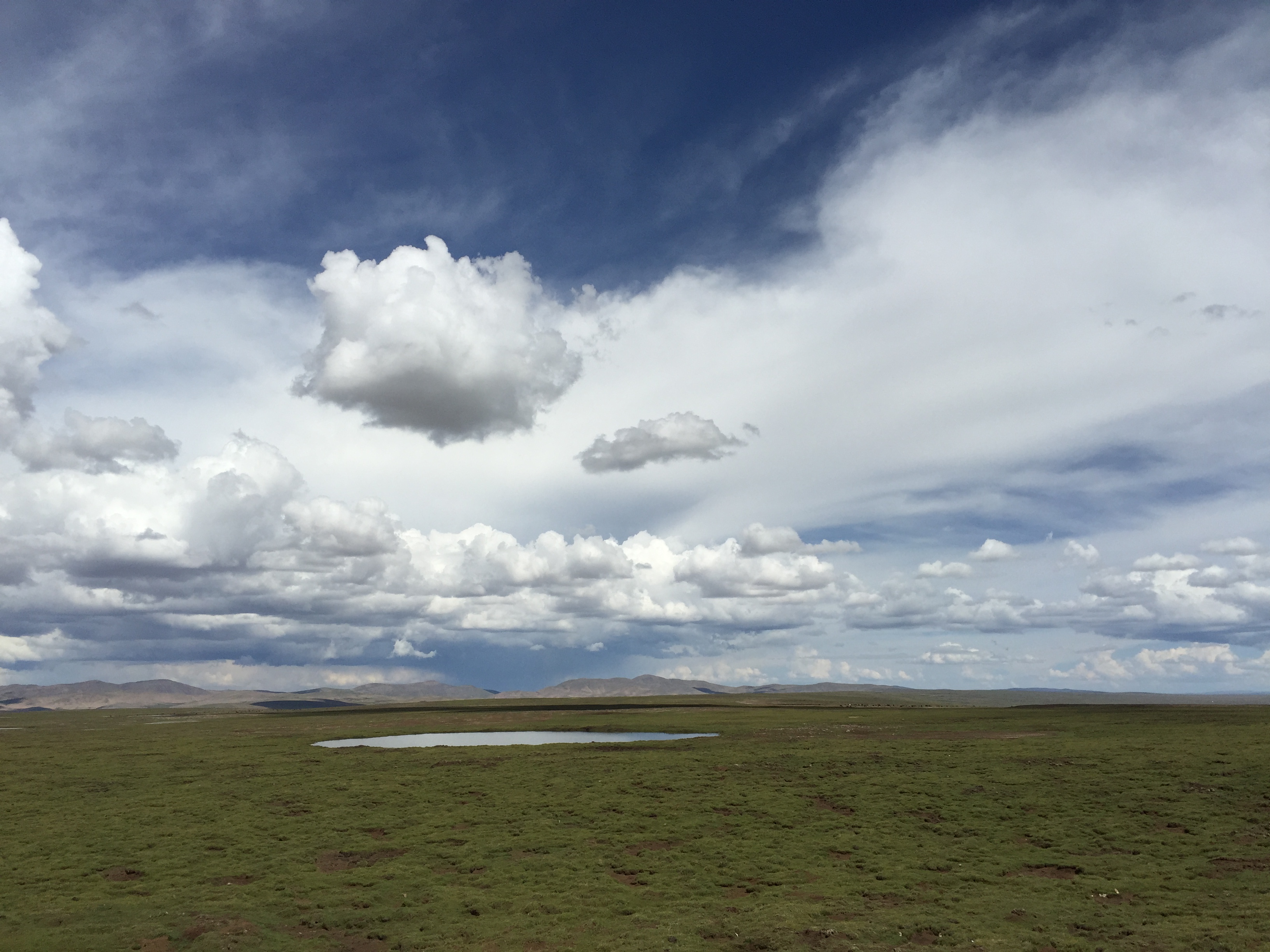 По пътя от Yushu (玉树，ཡུལ་ཤུལ་གྲོང་ཁྱེར།) до Madoi (玛多，རྨ་སྟོད་རྫོང), през високите степи, на 4550 м височина