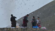 August 11: Amnye Machen (阿尼玛卿, ཨ་མྱིས་རྨ་ཆེན།）, Drakde La pass, 4610 m altitude Август 11: Амне Мачин (阿尼玛卿, ཨ་མྱིས་རྨ་ཆེན།）, на