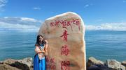 August 12: Qinghai lake (青海湖, མཚོ་སྔོན་པོ།）, 3210 m altitude Август 12: Езерото Чинхай (青海湖, མཚོ་སྔོན་པོ།）, 3210 м височина