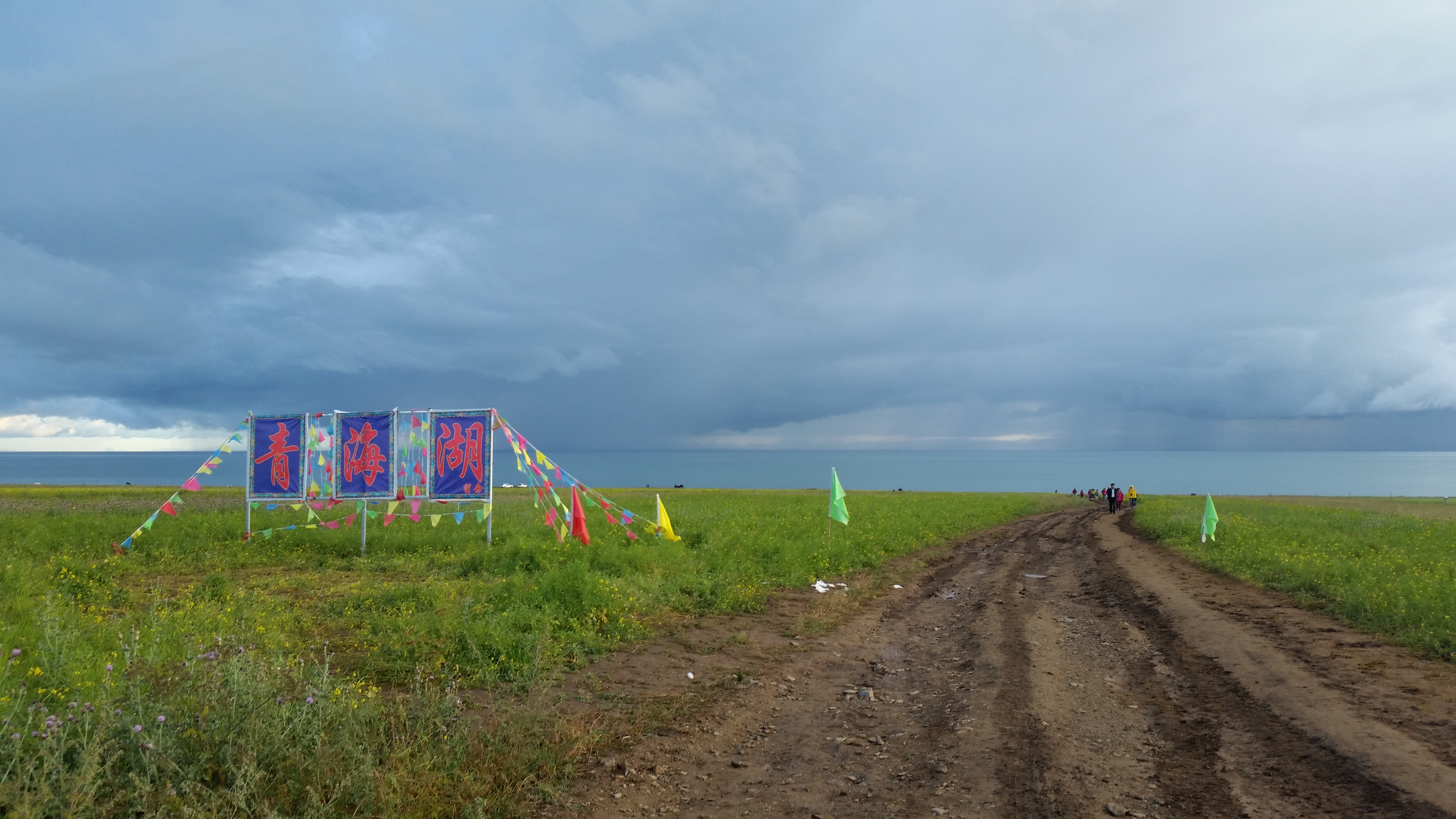 August 12: Qinghai lake (青海湖, མཚོ་སྔོན་པོ།）, 3210 m altitude Август 12: Езерото Чинхай (青海湖, མཚོ་སྔོན་པོ།）, 3210 м височина