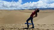 August 12: Golden Sands Bay desert (金沙湾沙漠།）, 3260 m altitude Август 12: Пустинята Залив Златни пясъци (金沙湾沙漠།）, 3260 м височина